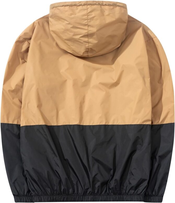 Men's Lightweight Windbreaker Jackets Outdoor Hooded Pocket Raincoat Jacket - Image 2