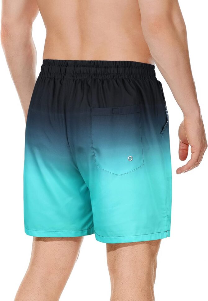Men's Swim Trunks Board Shorts Quick Dry Mens Swimming Trunks with Compression Liner - Image 2