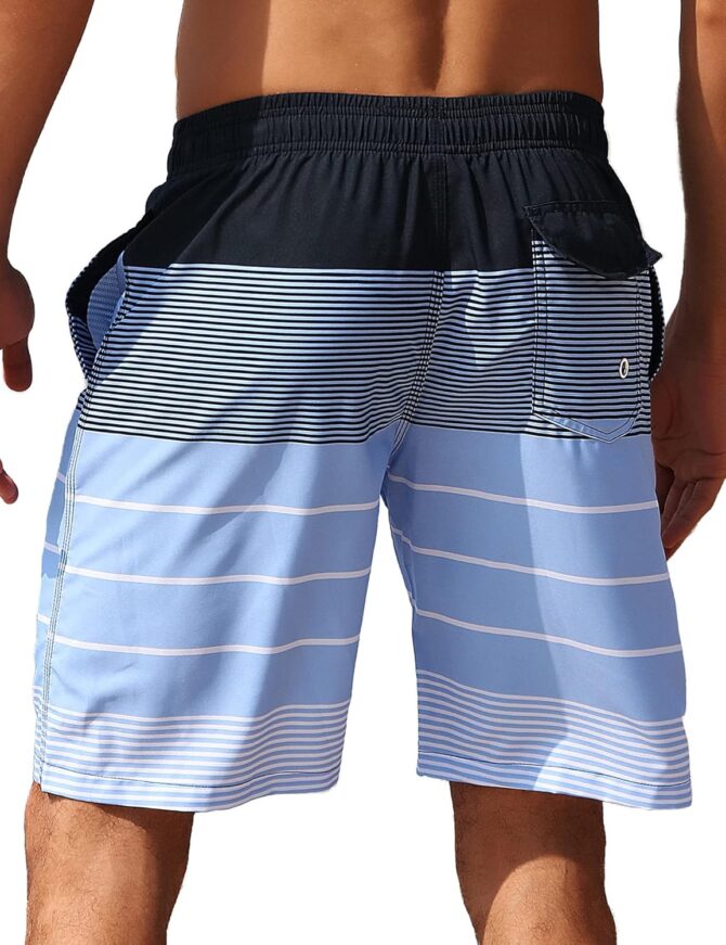 Men's Swim Trunks Quick Dry Bathing Suit Swimming Board Shorts Mesh Lining Beach Swimwear - Image 2